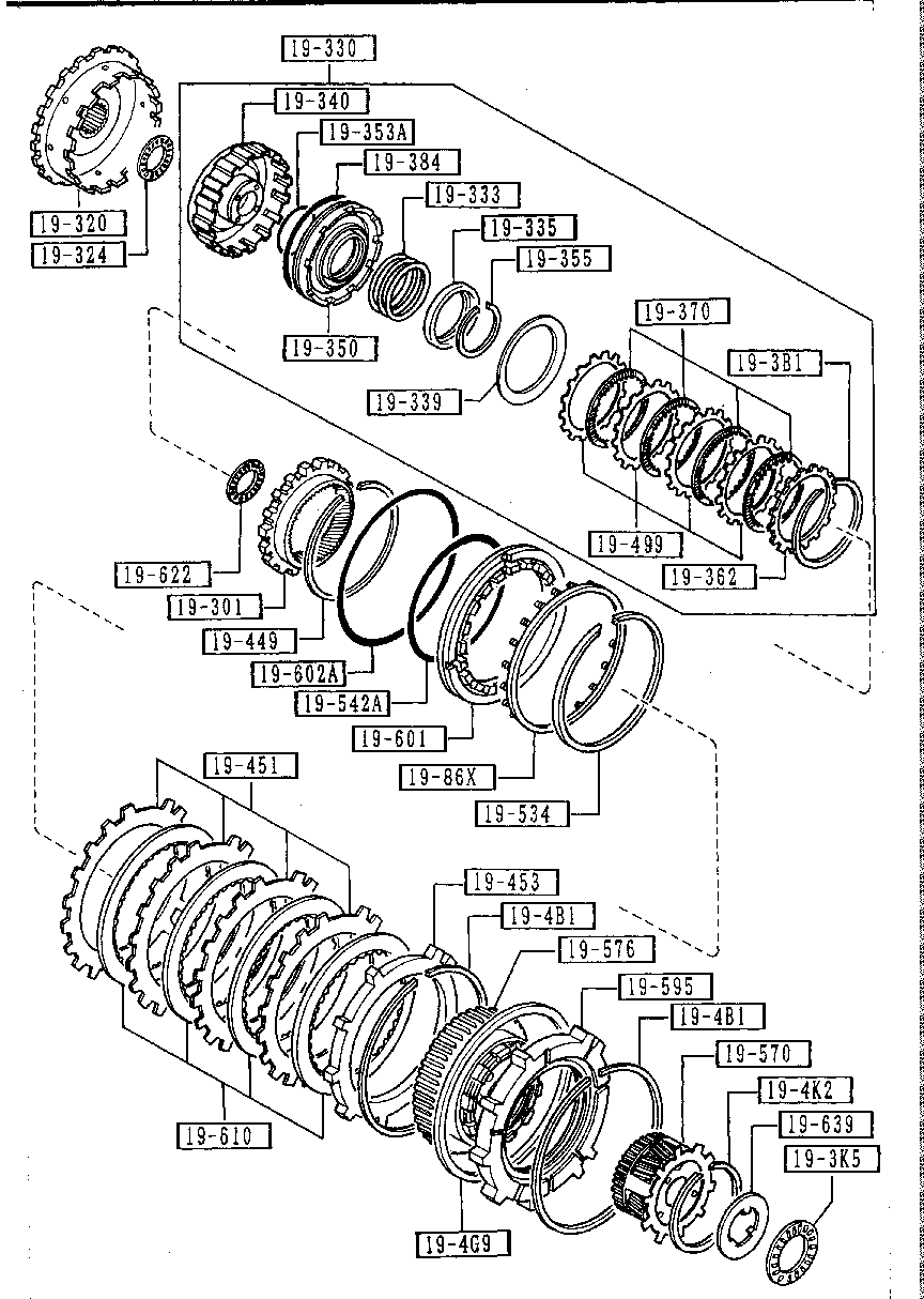 GOVERNOR, LOW &  REBIRTH  PISTON ( AUTO  TRANSMISSION 4- SPEED) (2WD)