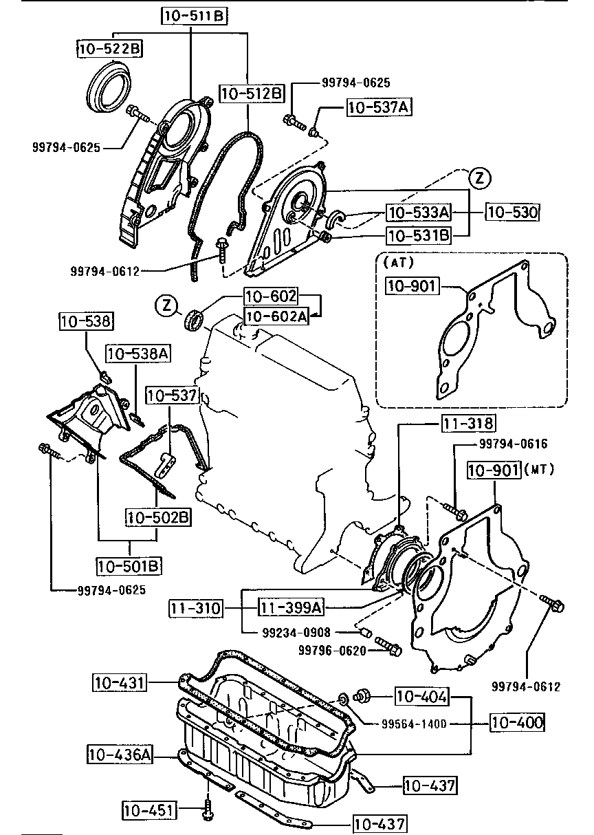 OIL  BREAD &  TIMING  COVER ( DIESEL)