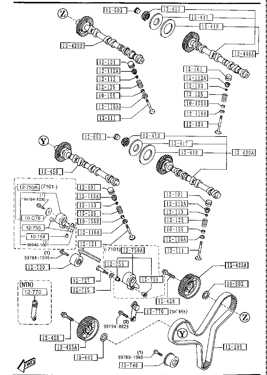 VALVE(BULB)  SYSTEM (1800CC)