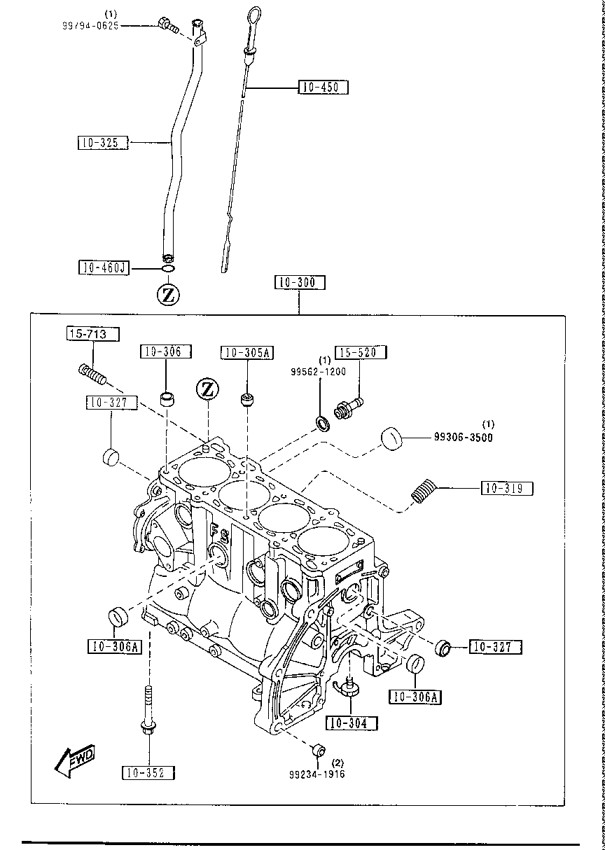 CYLINDER  BLOCK ( GASOLINE)(4- CYLINDER)