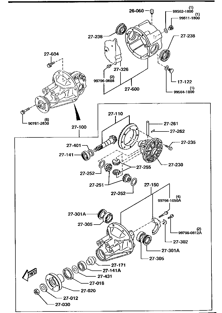 REAR  DIFFERENTIAL (4WD)