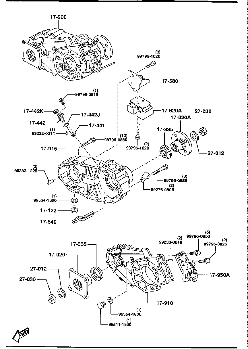 AUTOMATIC  TRANSMISSION  TRANSFER  CASE (4WD)