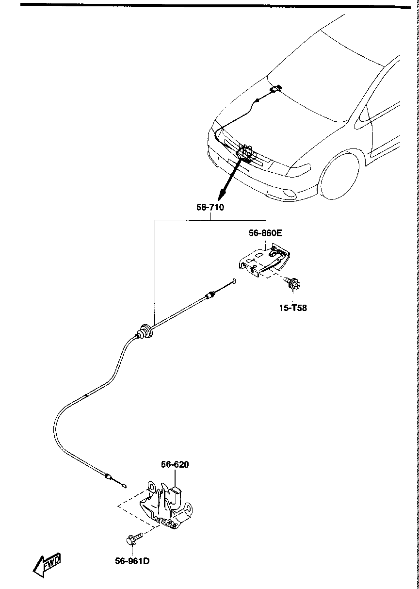 BONNET  CABLE