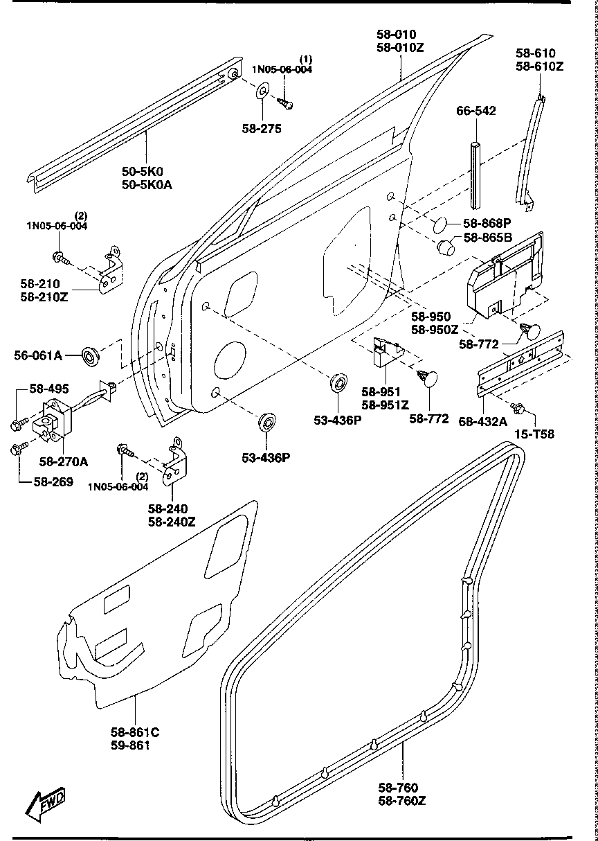 FRONT  DOOR  BODY ( WAGON)