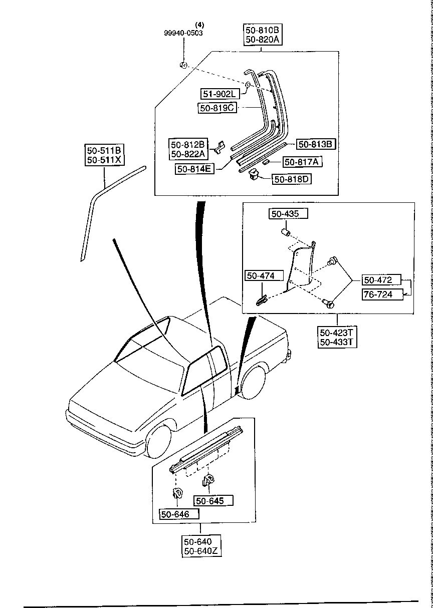 BODY  MOLDING ( CAB PLUS)