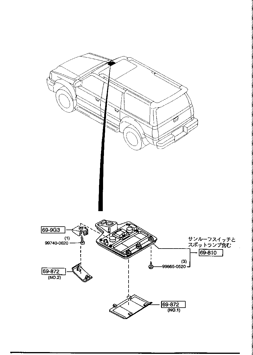 OVER  HEAD  CONSOLE ( SUNROOF  EXIST)