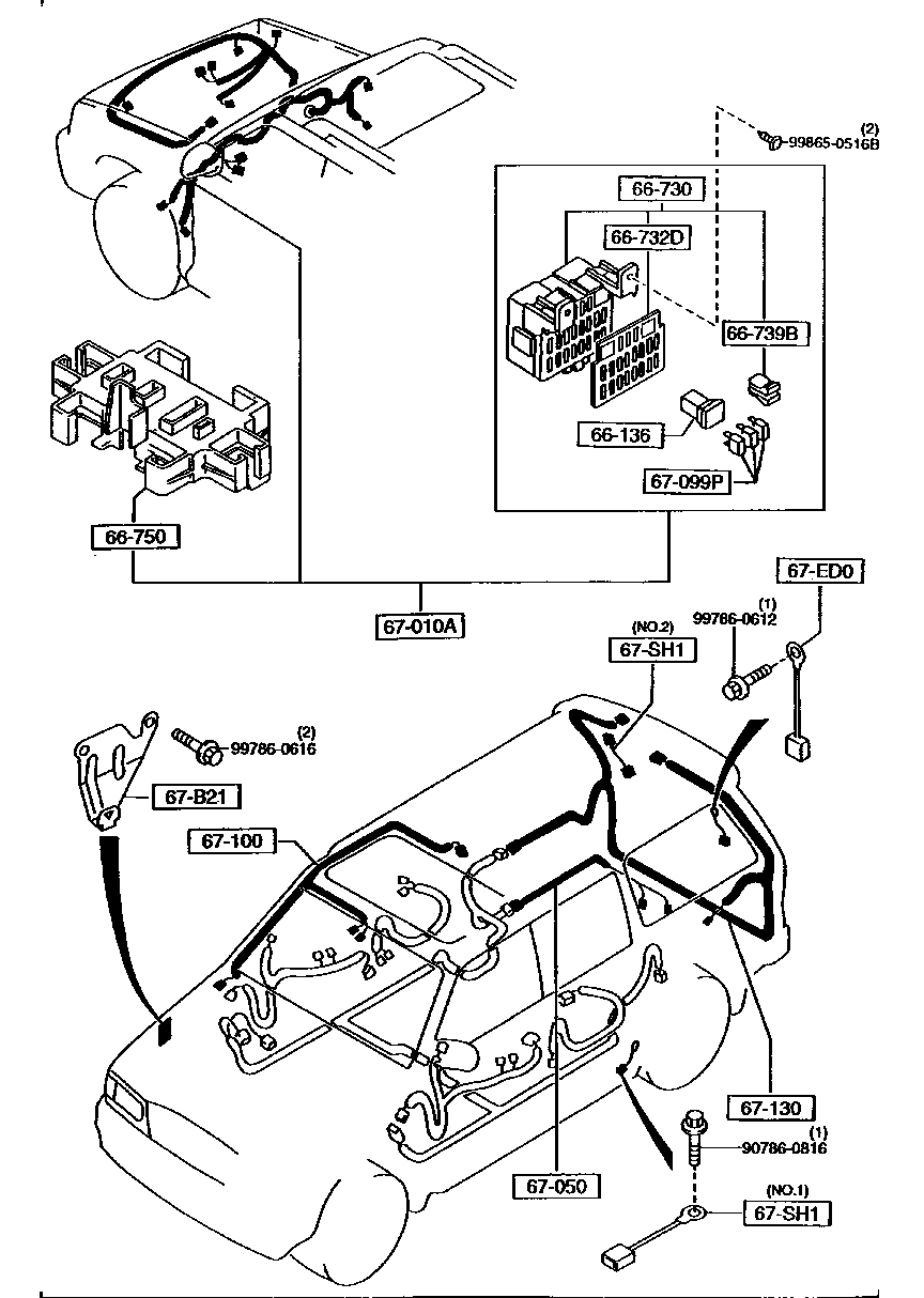 FRONT &  REAR  WIRE  HARNESS