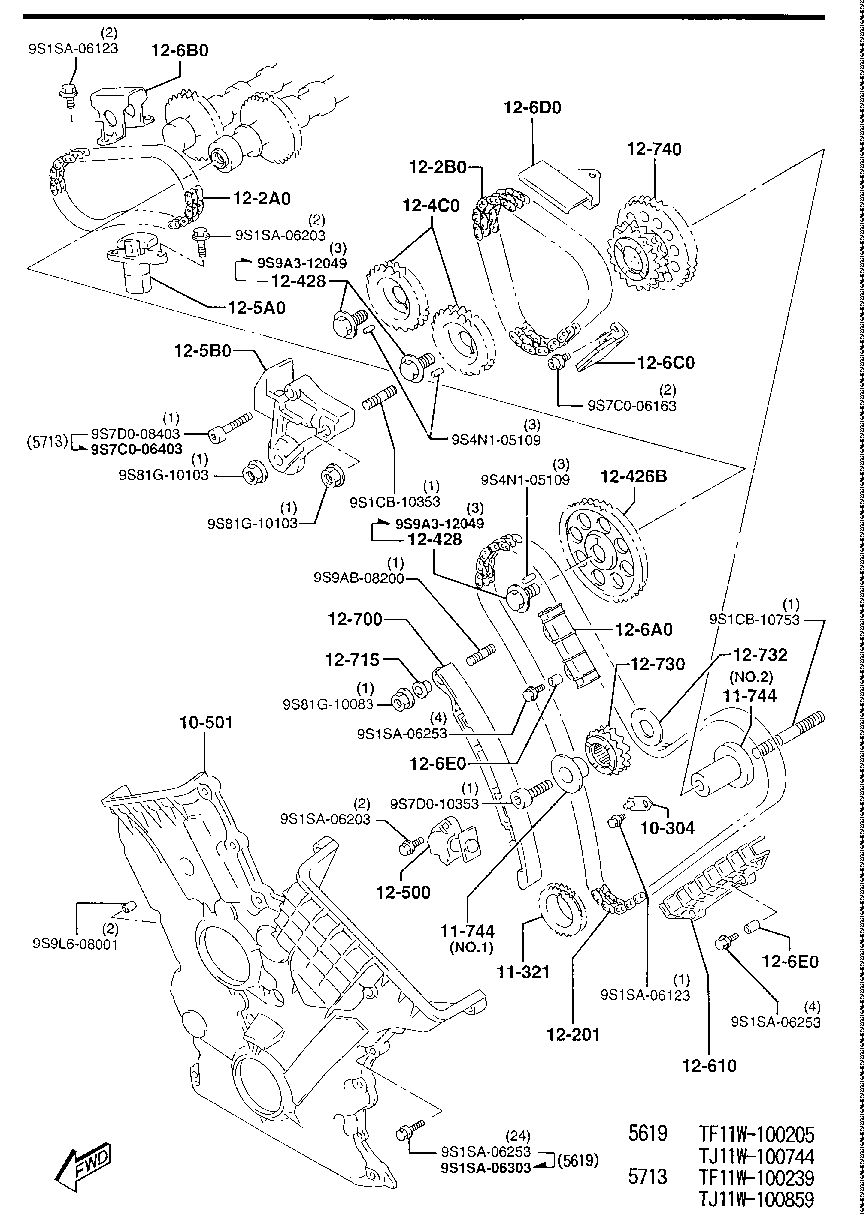 TIMING  CHAIN ( GASOLINE)