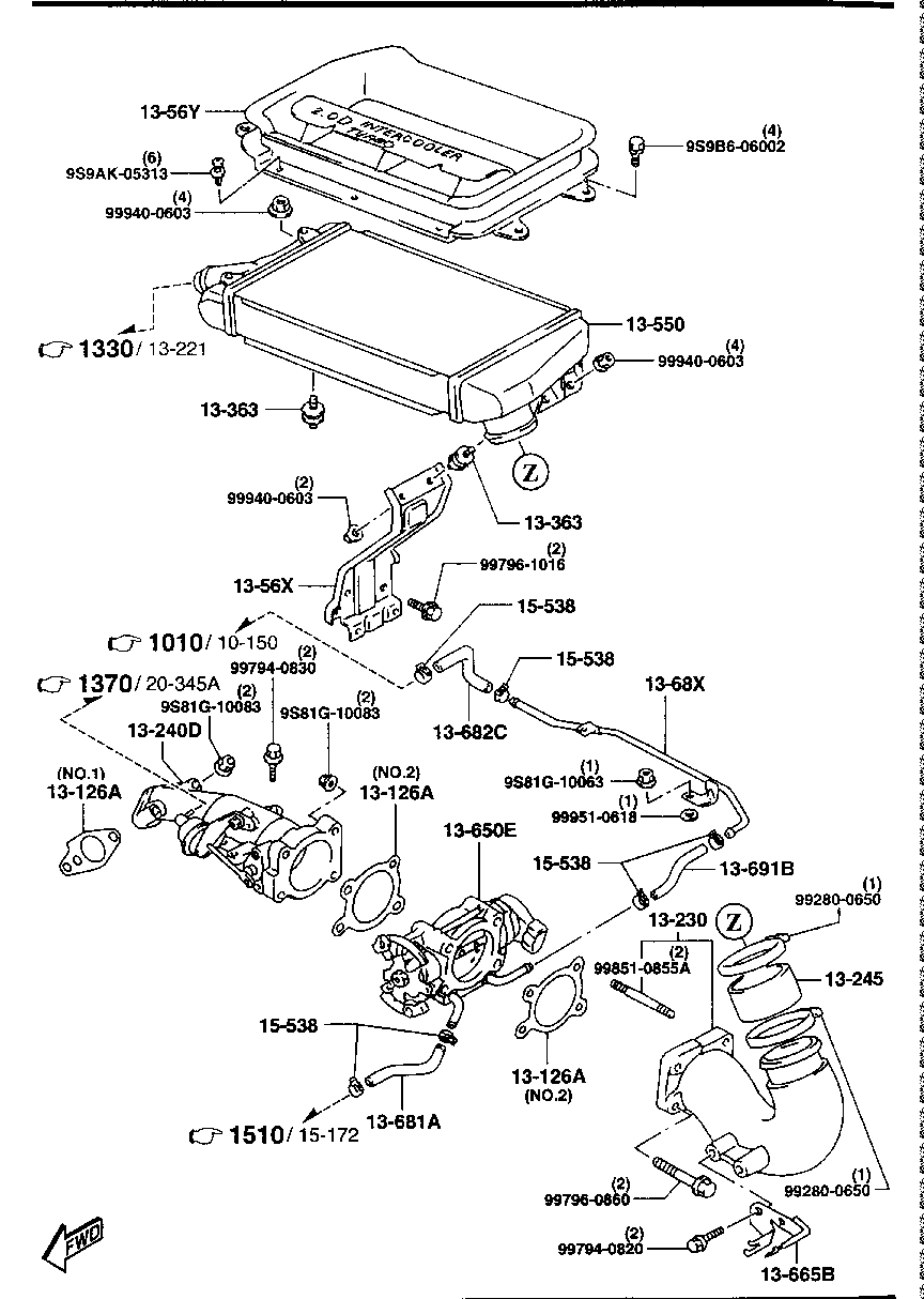 INTER  COOLER,AIR CONDITIONER ( DIESEL)