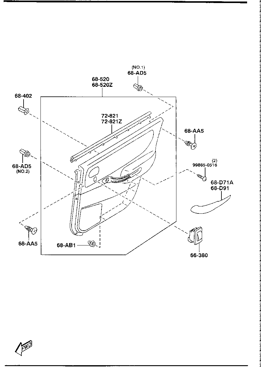 REAR  DOOR  TRIM &  ARMREST