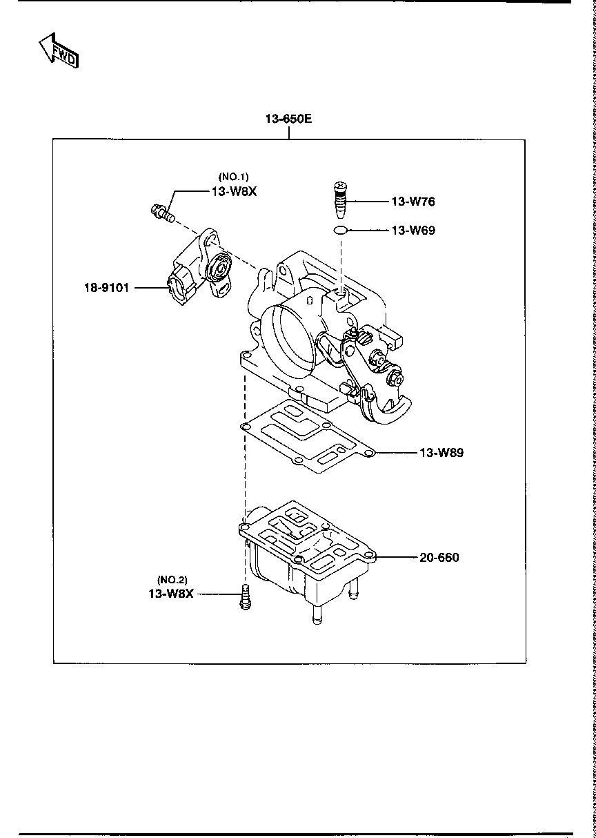 THROTTLE  BODY ( GASOLINE)(2500CC)