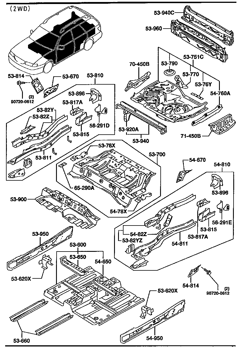 FLOOR  PANEL (2WD)