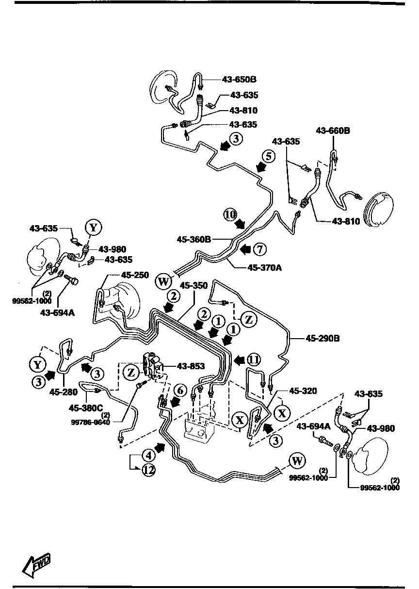 BRAKE  PIPING (2WD)