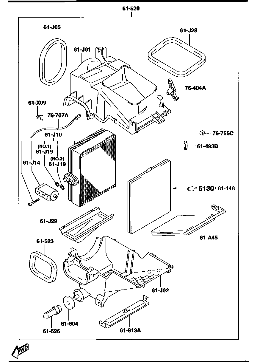 COOLING  UNIT  INNER PARTS ( AIR CONDITIONER)