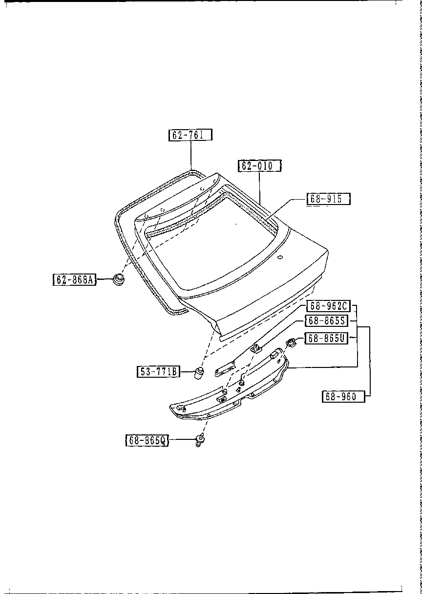 LIFT  GATE  BODY &  TRIM ( COUPE)