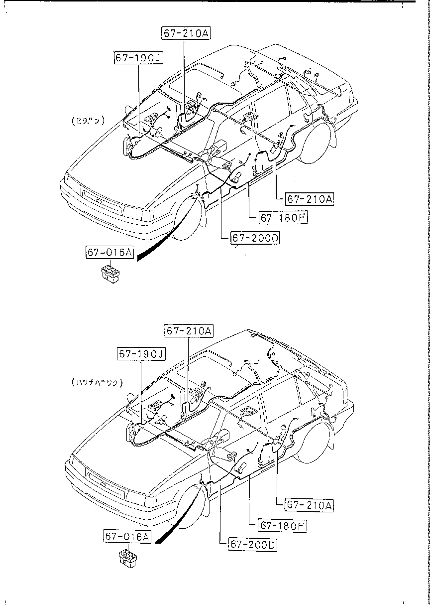 WIRE  HARNESS ( DOOR, FLOOR/ SEALING) ( SEDAN>4- DOOR &  HATCHBACK>5- DOOR)