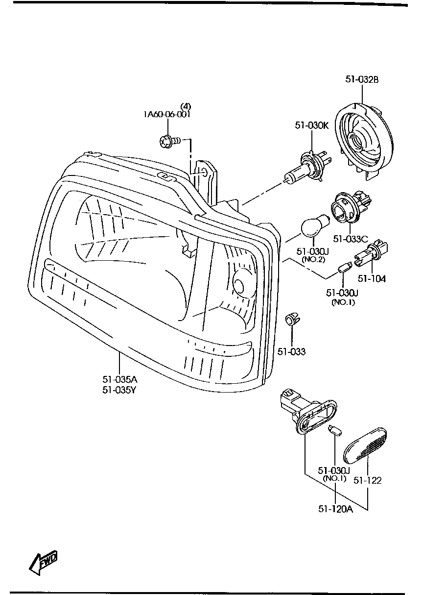 HEAD  LAMP ( WAGON)