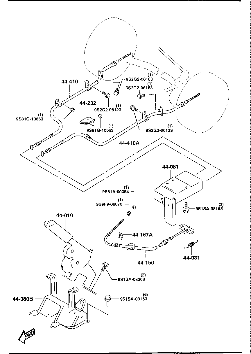 PARKING  BRAKE  SYSTEM ( VAN)