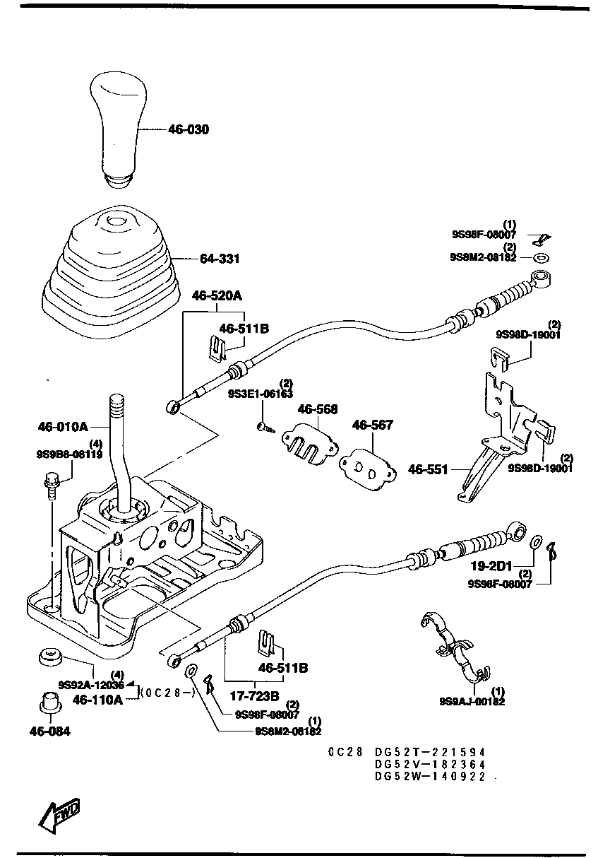 CHANGE  CONTROL  SYSTEM (MT)(2WD)