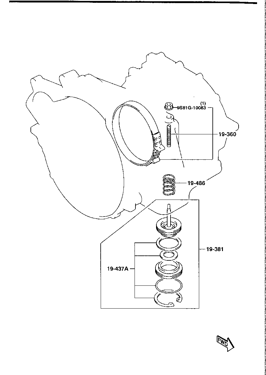 BRAKE  BAND &  SERVO  PISTON ( AUTOMATIC  TRANSMISSION) (3- SPEED)