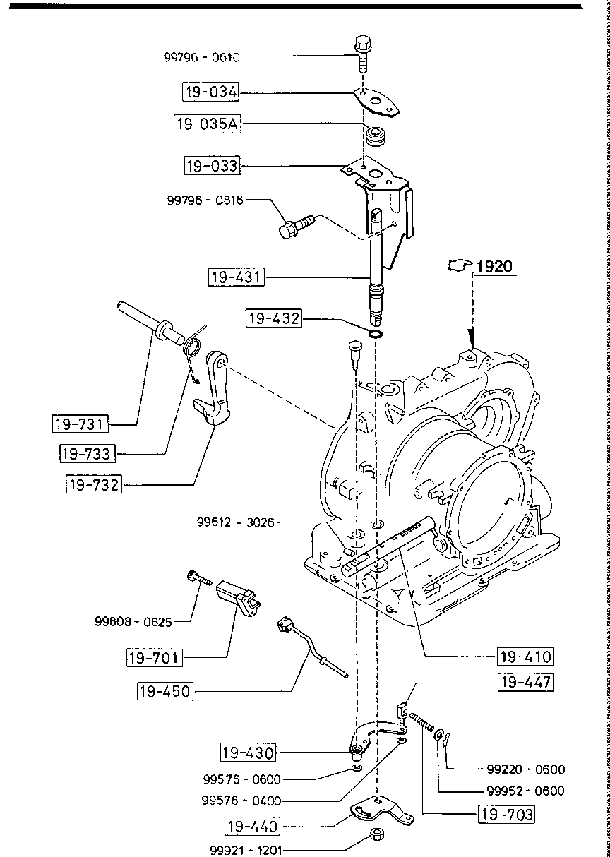 MANUAL  LINKAGE  SYSTEM ( AUTO  TRANSMISSION 3- SPEED)
