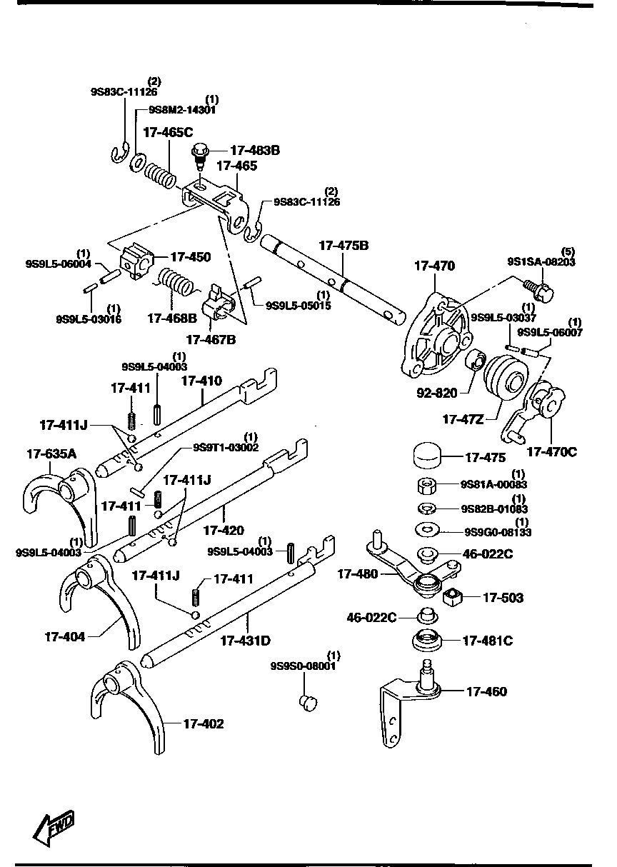 CHANGE  CONTROL  SYSTEM ( MANUAL  TRANSMISSION) (2WD)