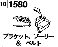 BRACKET,  PULLEY &  BELT ( DIESEL)