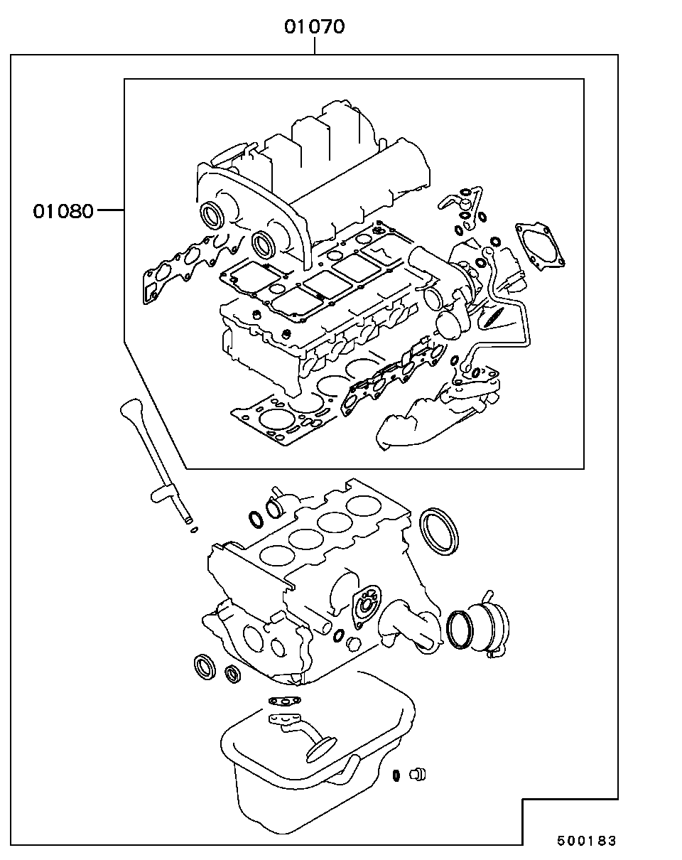 ENGINE OVERHAUL GASKET KIT / ALL