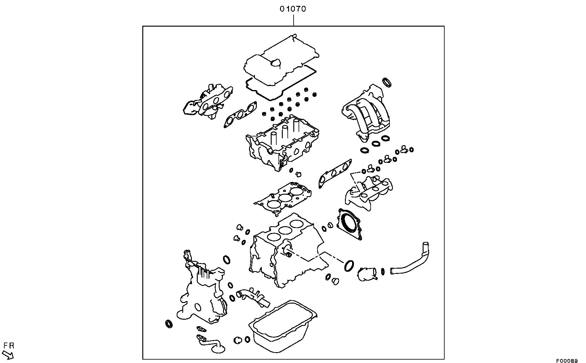 ENGINE OVERHAUL GASKET KIT / W/O TURBO