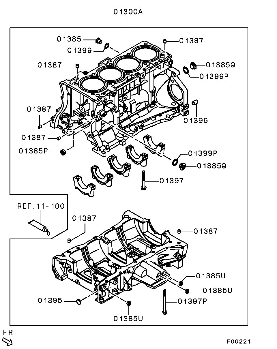 CYLINDER BLOCK / ALL (INNER PARTS)