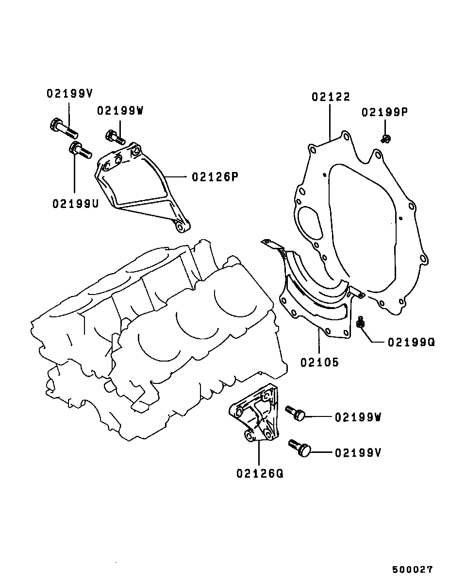 COVER,REAR PLATE & OIL PAN / ALL (REAR PLATE,TRANSMISSION STAY)