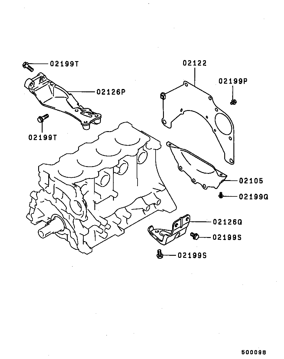 COVER,REAR PLATE & OIL PAN / DOHC (REAR PLATE,TRANSMISSION STAY)