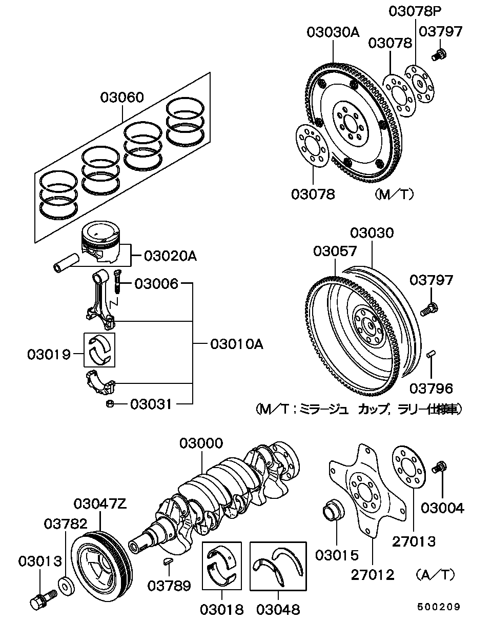 PISTON & CRANKSHAFT / ALL