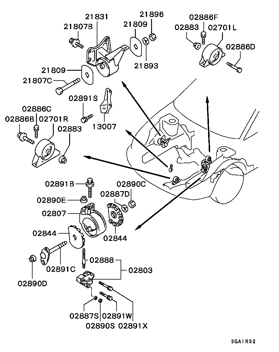 ENGINE MOUNTING & SUPPORT / ALL