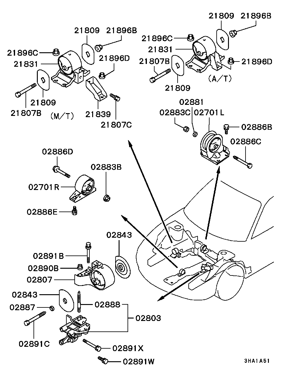 ENGINE MOUNTING & SUPPORT / ALL