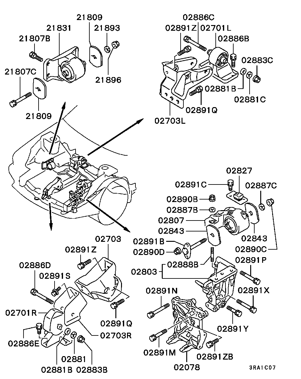 ENGINE MOUNTING & SUPPORT / -9305.3
