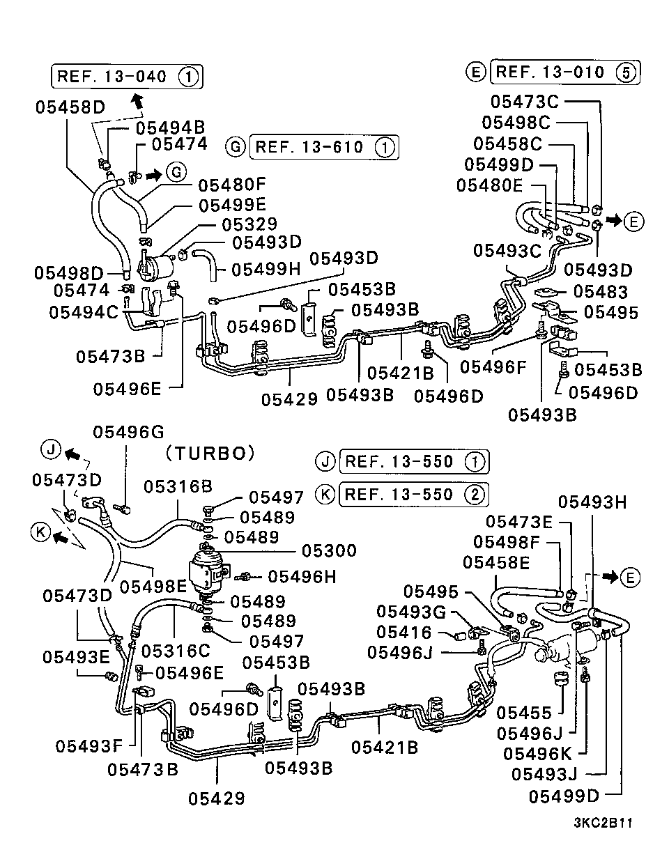 FUEL LINE & VAPOR GAS CONTROL / FUEL LINE