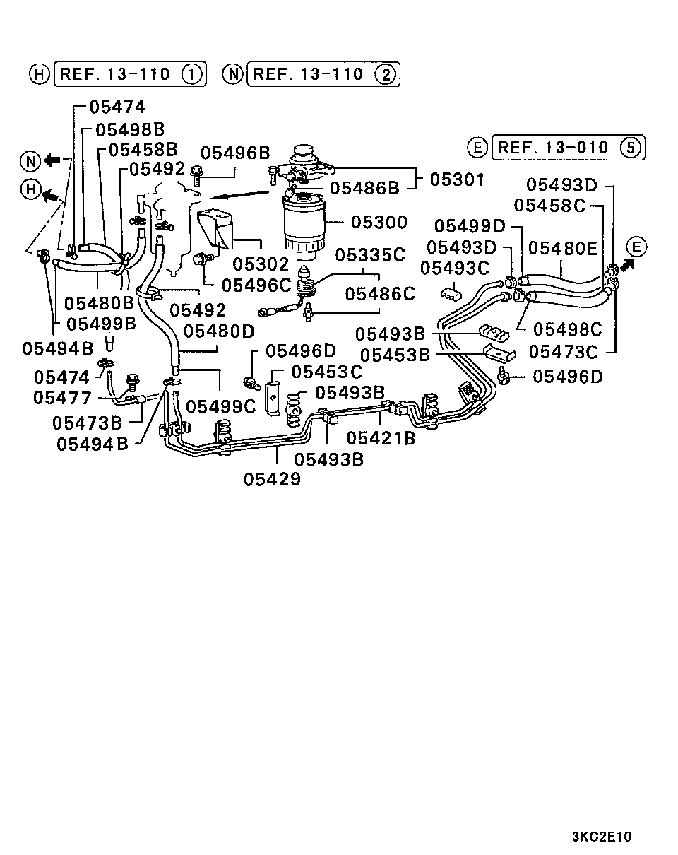 FUEL LINE & VAPOR GAS CONTROL / FUEL LINE