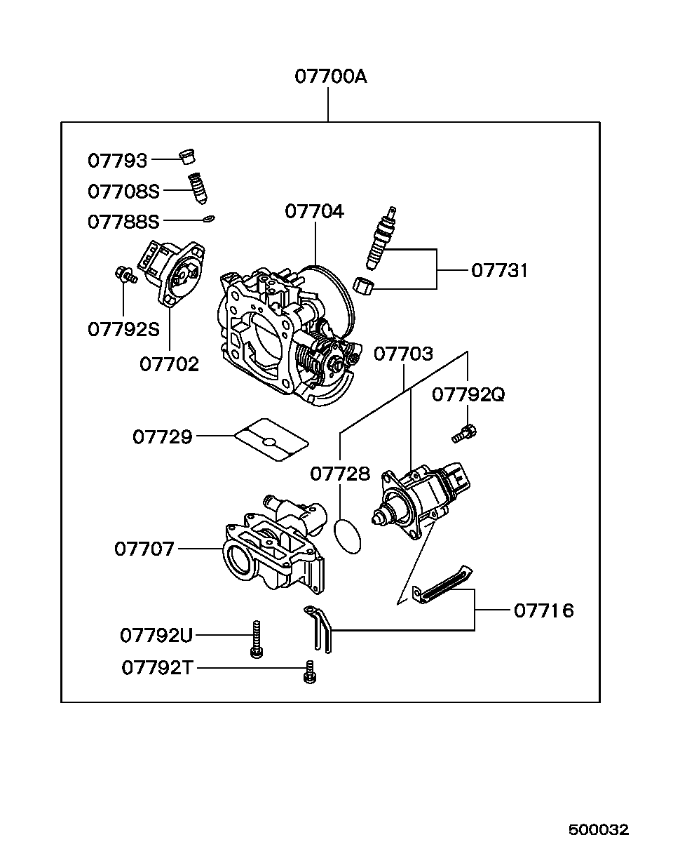 INJECTOR & THROTTLE BODY / ALL (INNER PARTS)