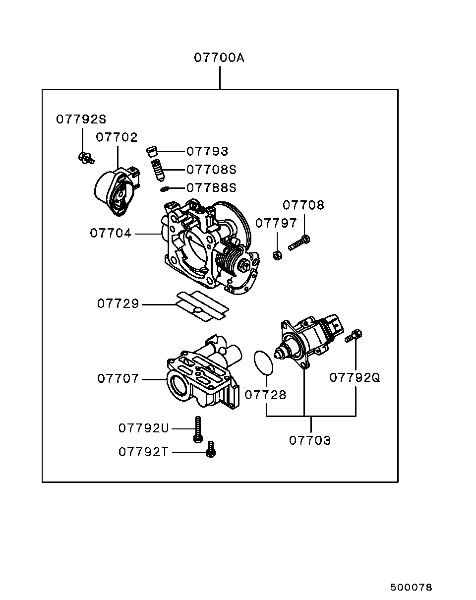 INJECTOR & THROTTLE BODY / W/O TURBO (INNER PARTS)