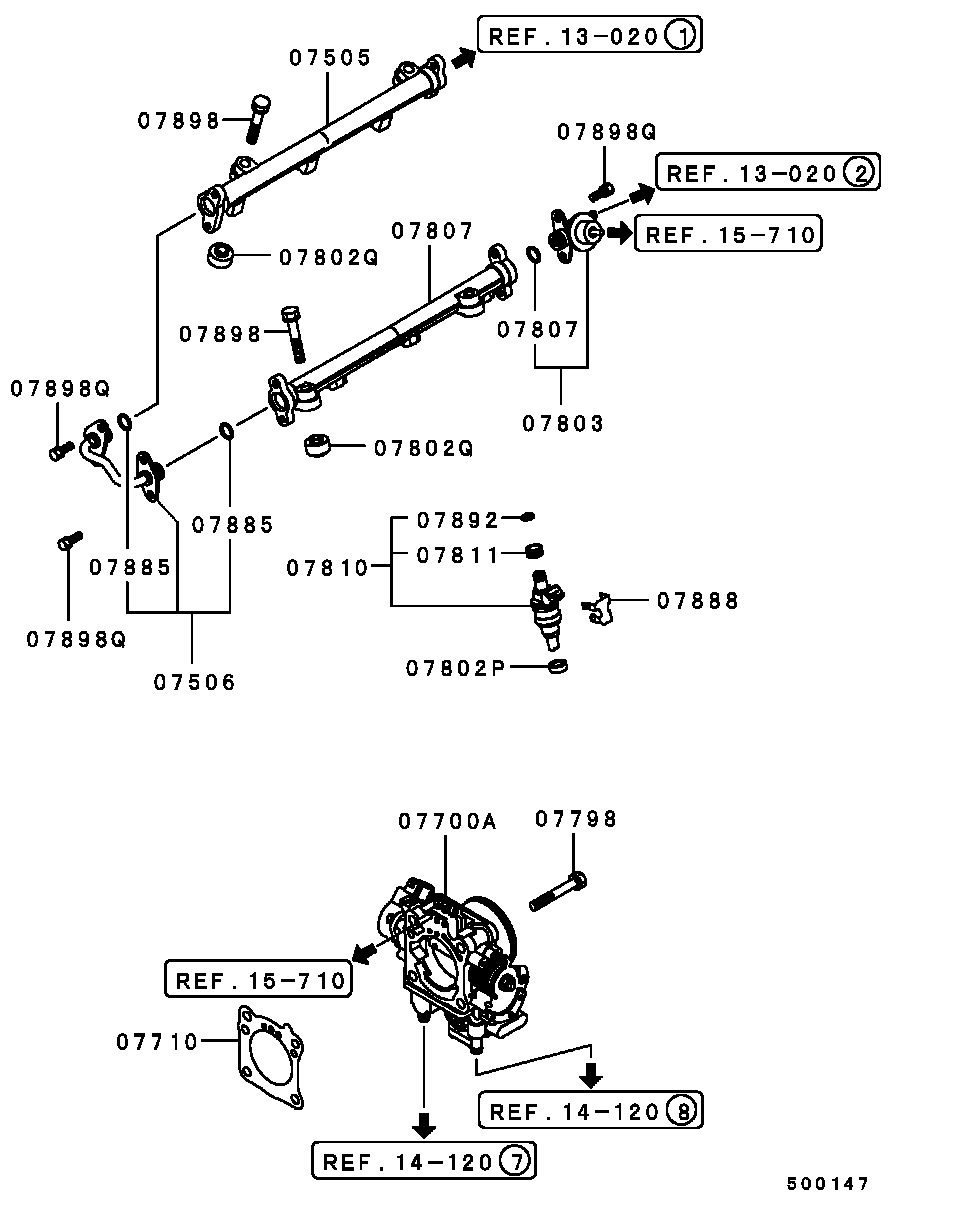 INJECTOR & THROTTLE BODY / ALL (ASSEMBLY)