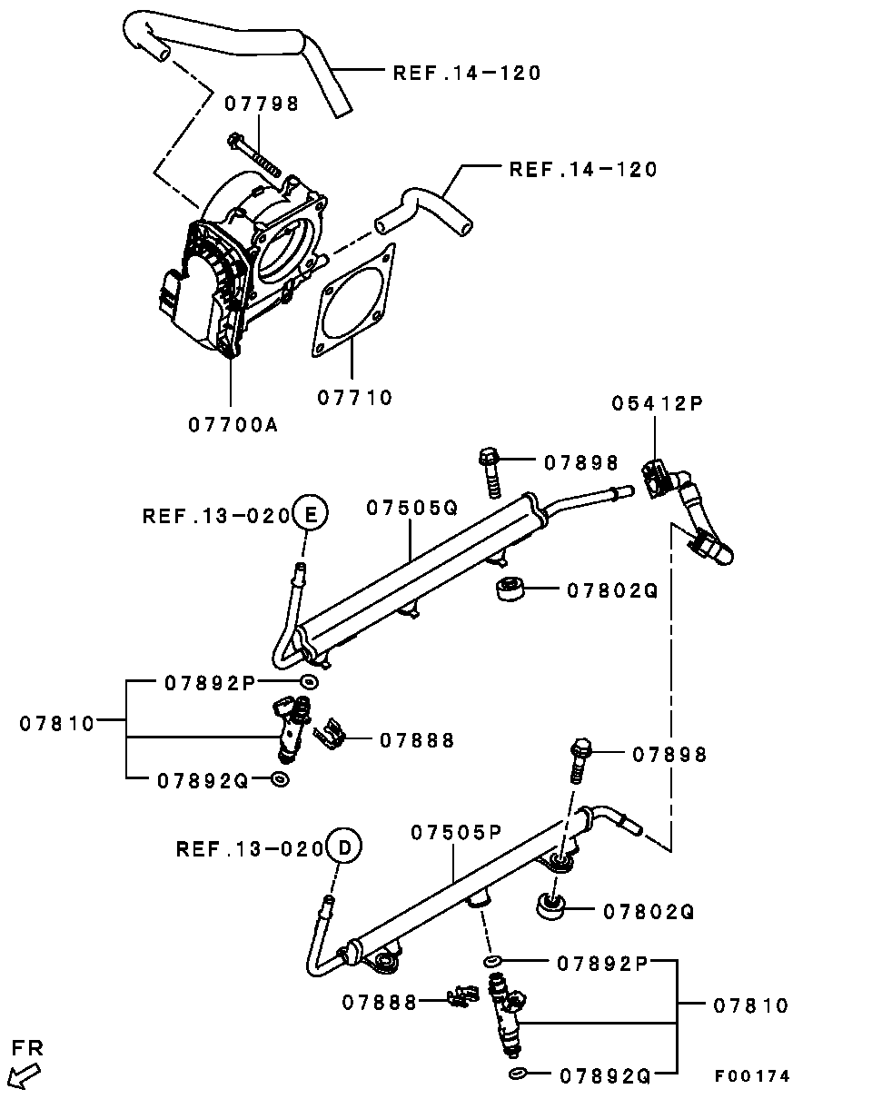 INJECTOR & THROTTLE BODY / -1209.3