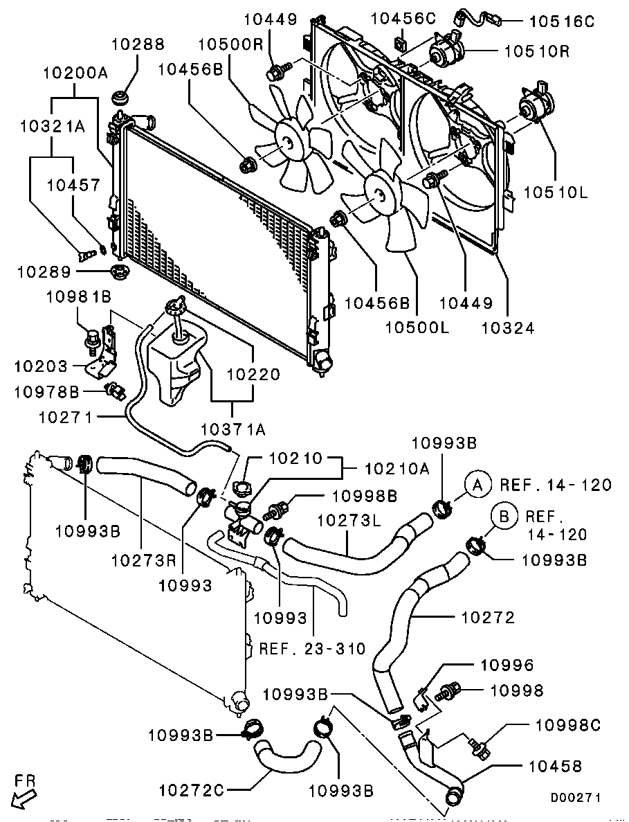 RADIATOR,HOSE & CONDENSER TANK / -1201.3