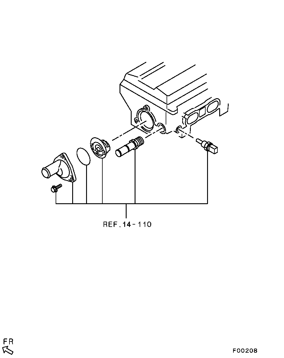 WATER PIPE & THERMOSTAT / ALL