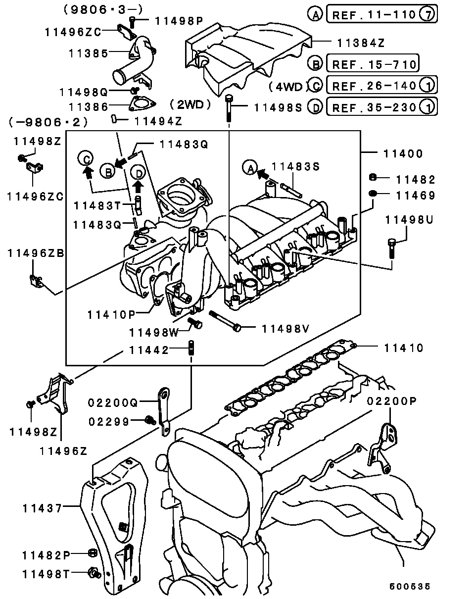 INLET MANIFOLD / -0004.3 DOHC