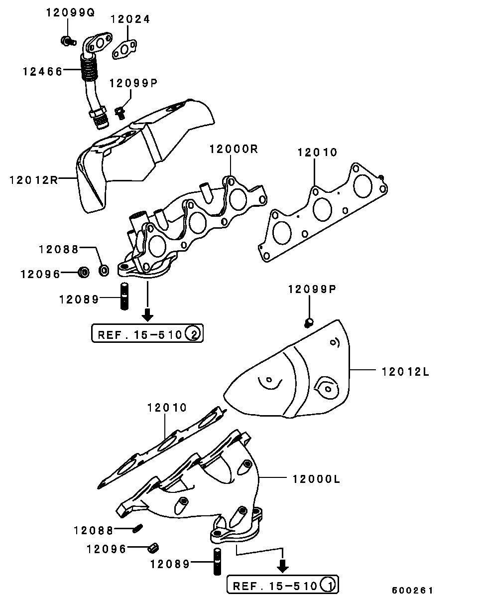 EXHAUST MANIFOLD / SOHC (MANIFOLD)