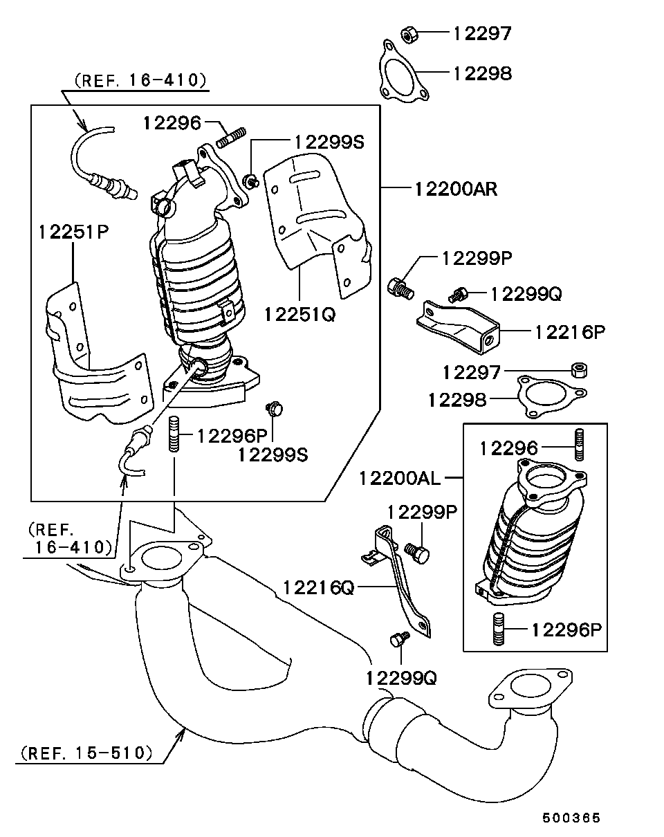 EXHAUST MANIFOLD / ALL (CATALYTIC CONVERTER)