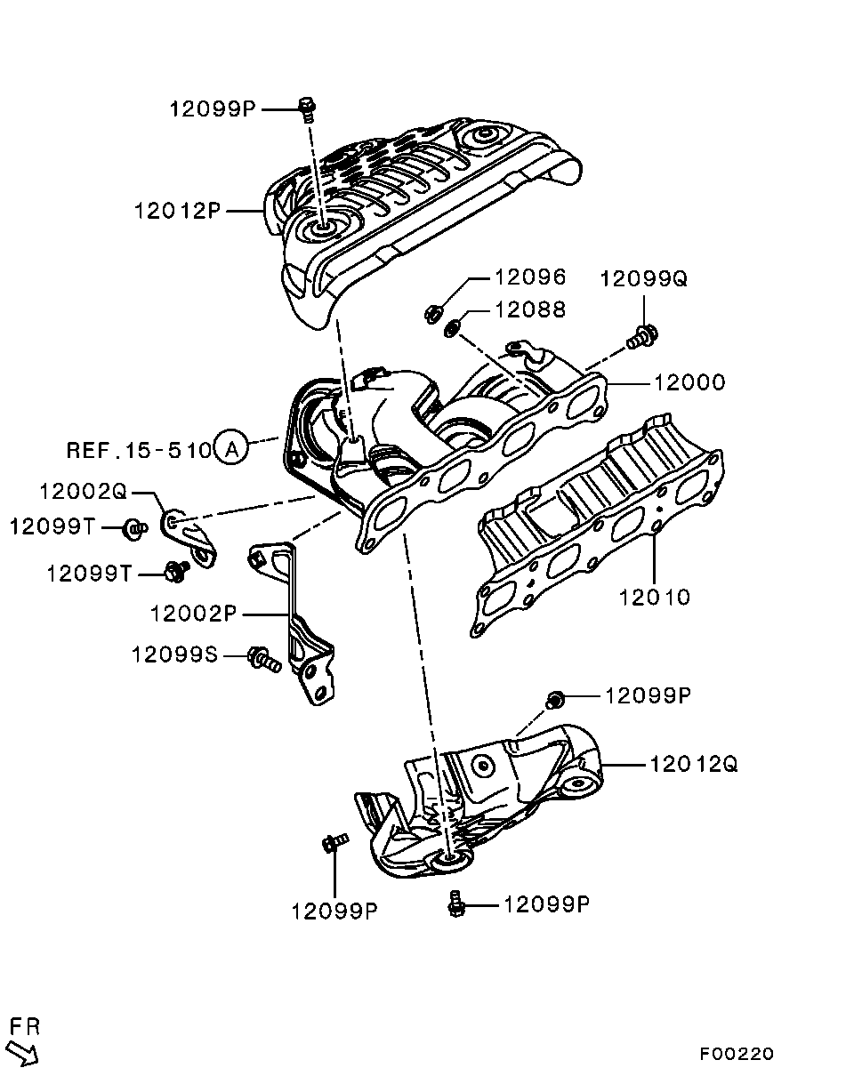 EXHAUST MANIFOLD / 4WD