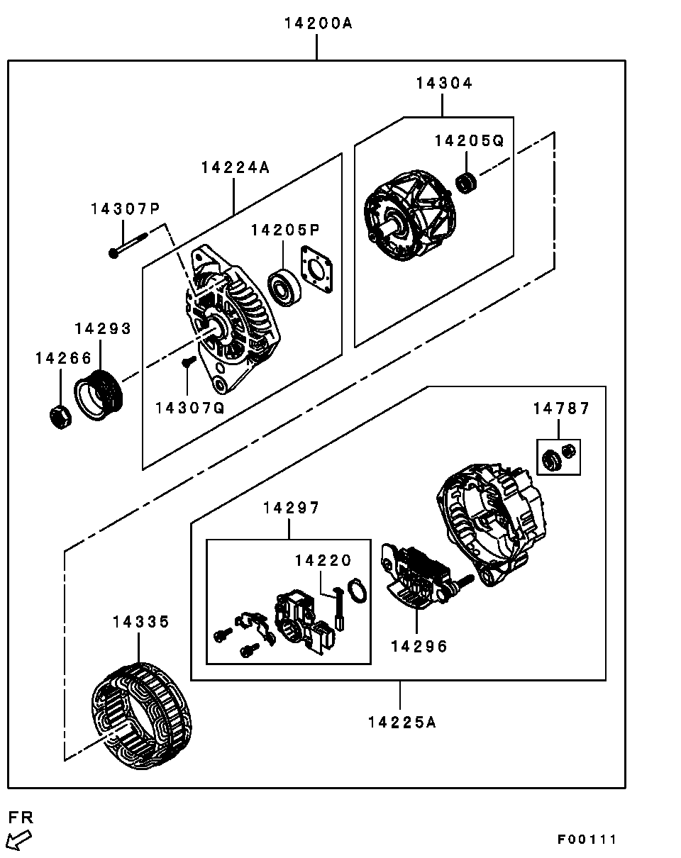 ALTERNATOR & VACUUM PUMP / ALL (INNER PARTS)