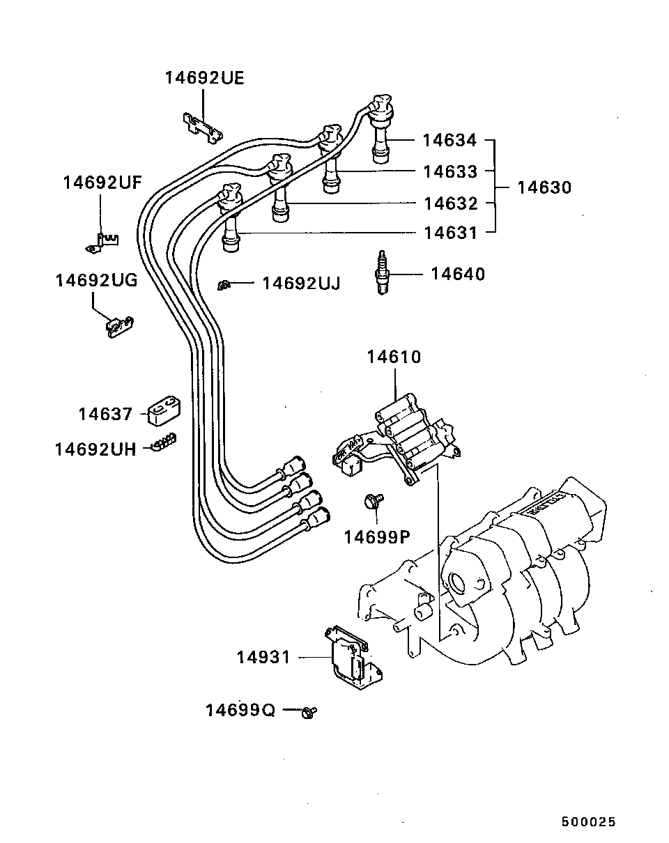 SPARK PLUG,CABLE & COIL / EXC. AMG